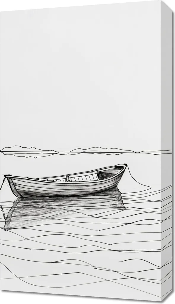 Tableau Image 40 x 70 cm Liberté sur l'eau : Décoration Zen Murale