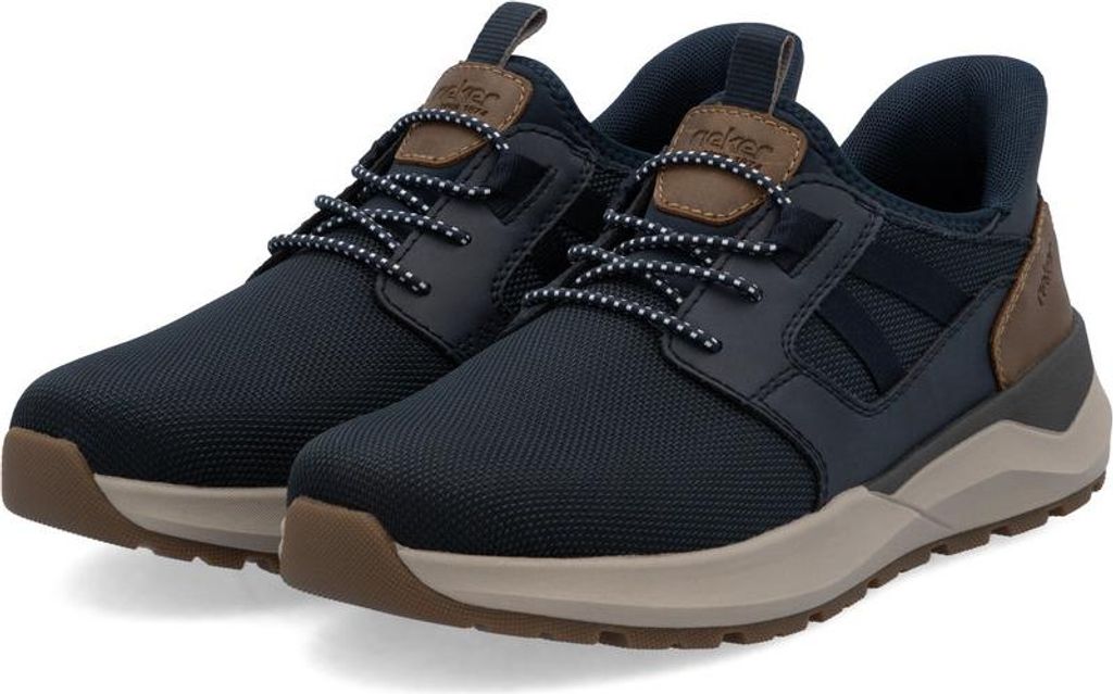 Rieker Herren Slipper 39298-41, 39298-42, 39298-43, 39298-44, 39298-45, 39298-46, 39298-47 RIE-06051 schwarz-pazifik/pazifik 46