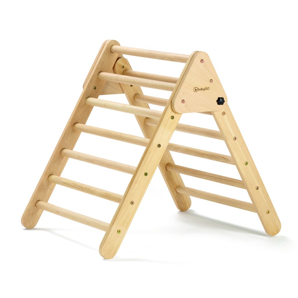 BabyGo Montessori Kletterdreieck Woodland 2 Triangle, Massivholz