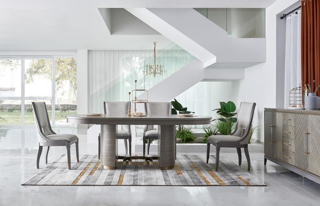 Esszimmer Tisch Designer Luxus Möbel Holz Tische 221x95cm Wohnzimmer Hotel Neu