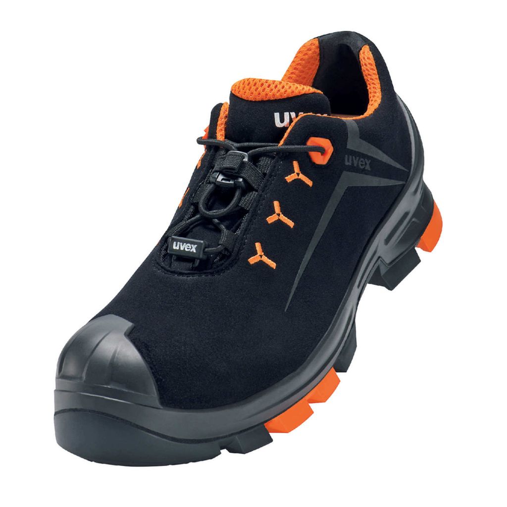 uvex 2 Halbschuhe S3 schwarz, orange Weite 11 Gr. 46