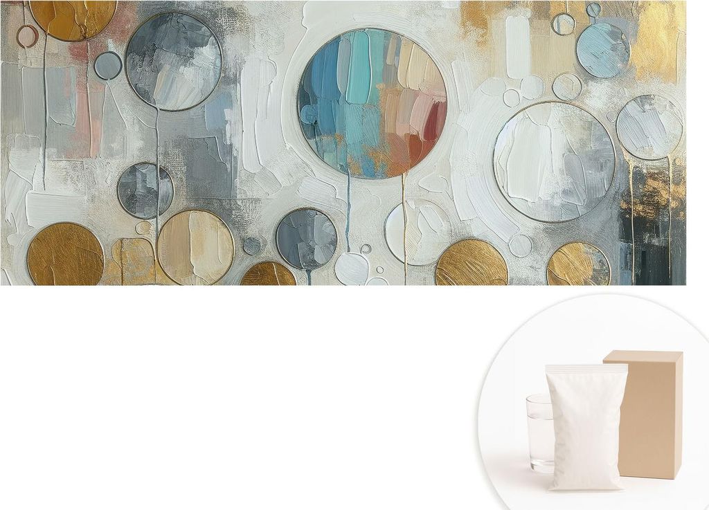 Fototapete - Wandbilder für Wohnzimmer - 208x146 cm - Dekorative Wandfolie - Modernes Design für Wanddekoration - Tapeten für Innenräume - Geom...