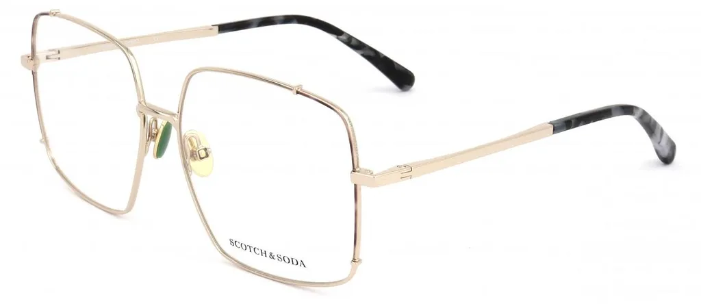 Lunettes dorées pour femmes Scotch & Soda SS1011 design granite
