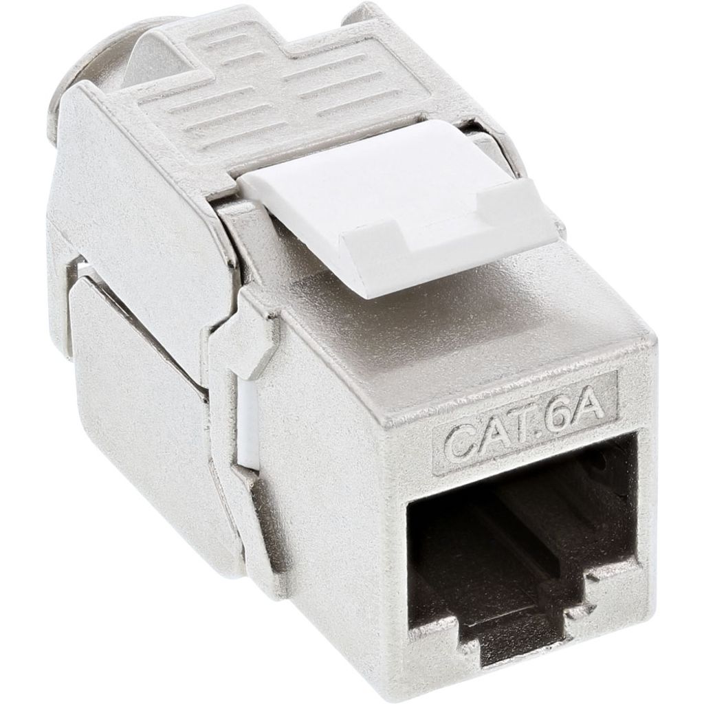InLine Keystone RJ45 Buchse / LSA Einsatz, SNAP-In, Cat.6a, schmale Bauform