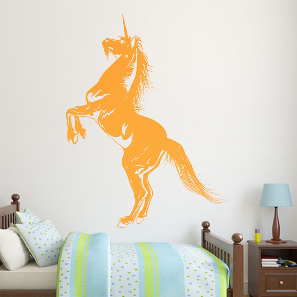 KIWISTAR Einhorn Pferd Hengst Märchen Fantasy Wandtattoo in 6 Größen - Wandaufkleber Wall Sticker - Dekoration, Küche, Wohnzimmer, Schlafzimmer...