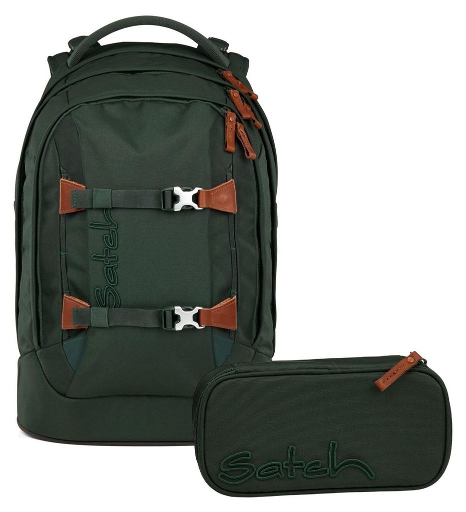 Satch, Schulrucksack-Set PACK Nordic Forest Green 2-tlg., Produktbild 
