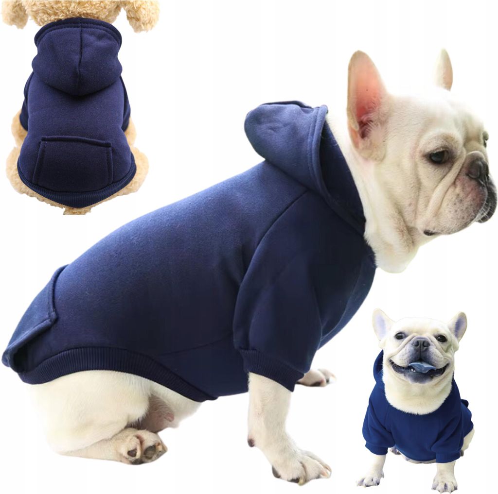 Hundekleidung Weste Jacke Sweatshirt mit Kapuze isoliert Größe L
