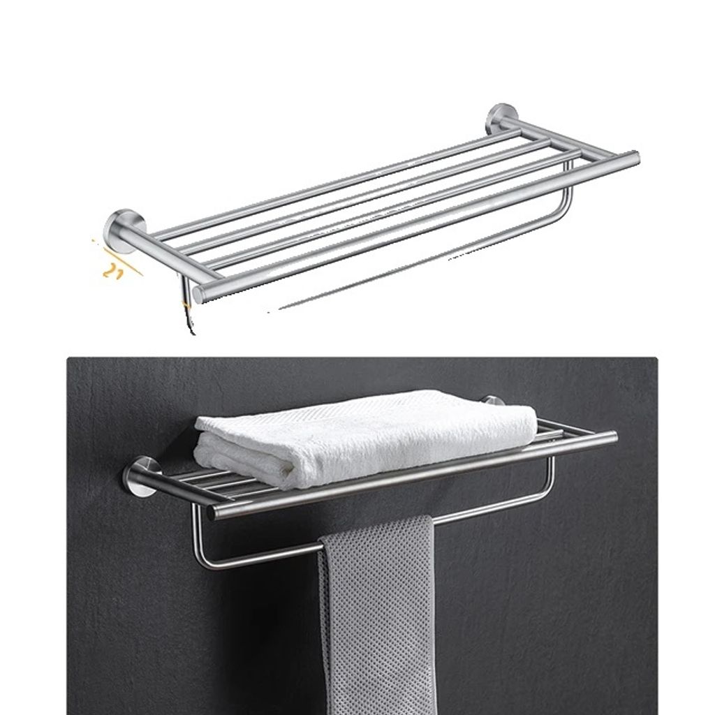 Badezimmer-Hardware-Set, Wandmontierte Handtuchstange, Modernes Design, 005YW