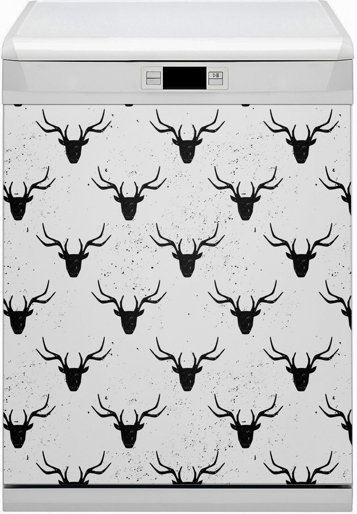 Dekorative Magnetmatte Küche Geschirrspüle 60x80 cm Magnet für Spülmaschine - Kopfhirsch