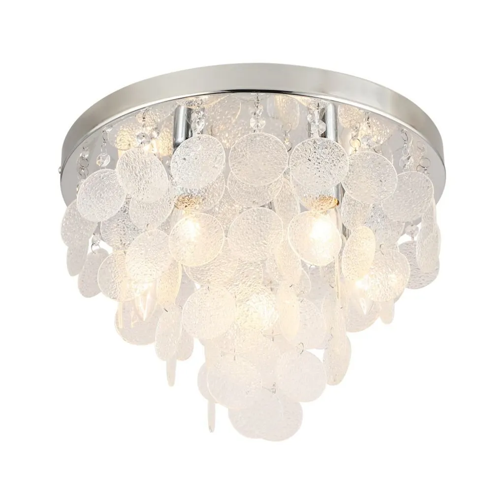 Plafonnier design PARDO 18366 Zuma Line avec diffuseur en verre satiné