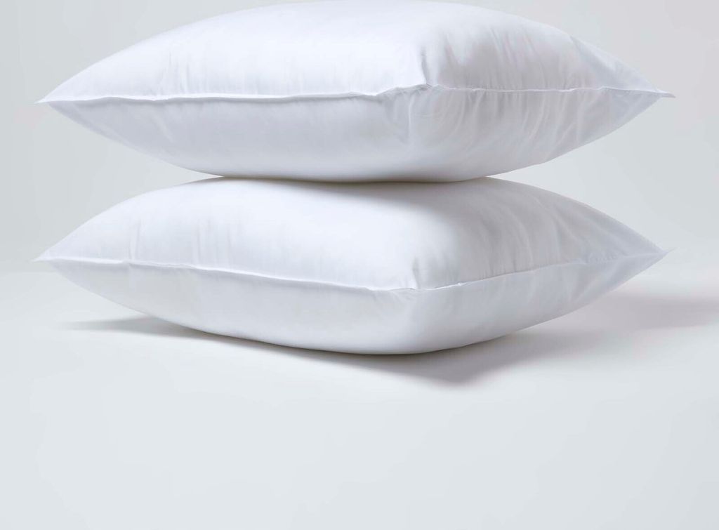 HOMESCAPES 2er-Set Kopfkissen Super-Mikrofaser, 60 x 70 cm