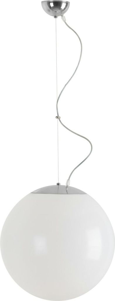 OSMONT ISI64713 ISIS L3 PM Hängeleuchte aus Kunststoff, Edelstahl poliert / weiß, Schutzart IP40, 4000 K, 27 W LED