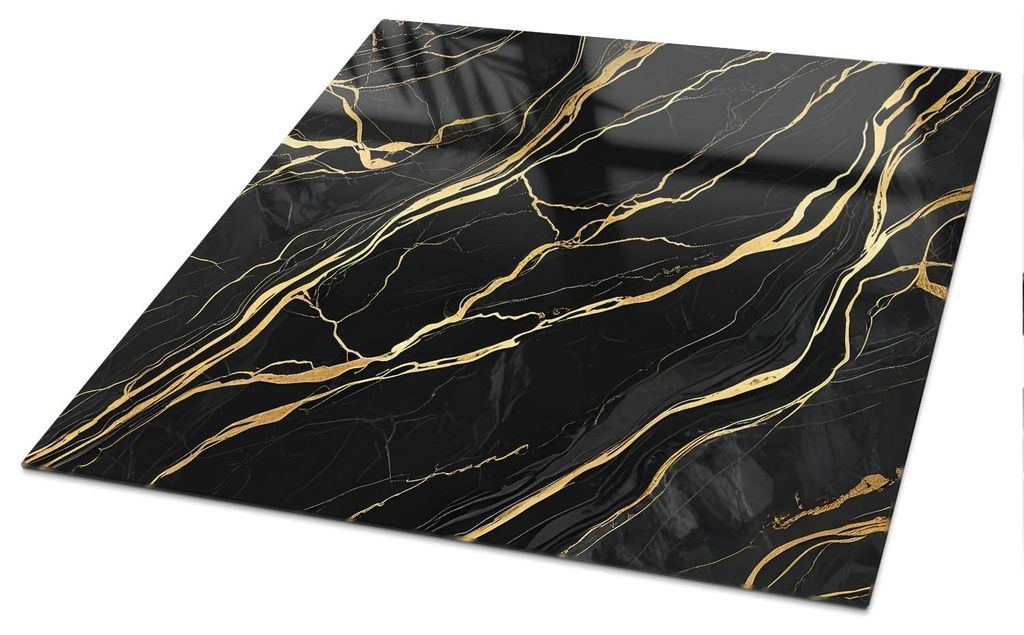 Bedruckte Glas Tischplatte 120x80 cm – Glas Tischplatte Produktbild  KI-generiertes Bild