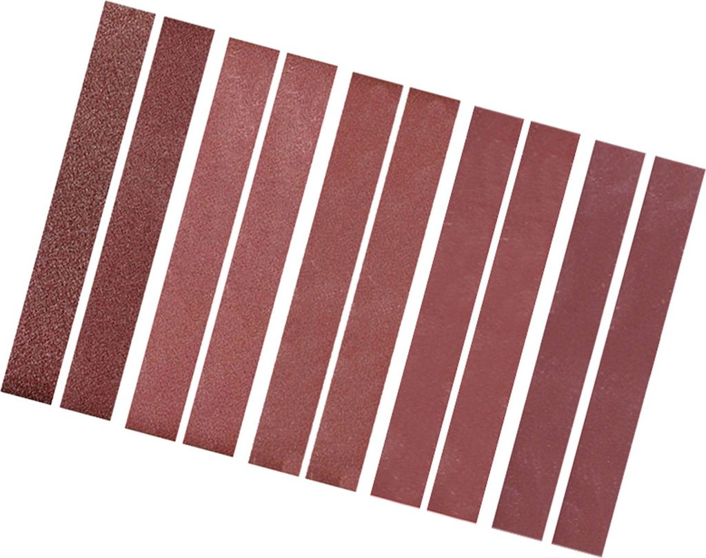 30x330mm 10er Pack Schleifbänder (je 2 Stück 120 240 400 800 1000 Grits) Aluminiumoxid-Schleifband Schleifpapier für Bandschleifer