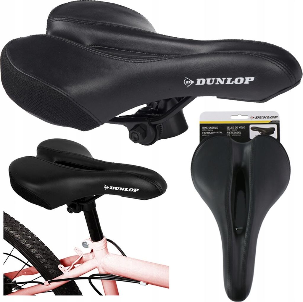 Sella per bicicletta Dunlop, MTB, city bike, bici da Immagine del prodotto 