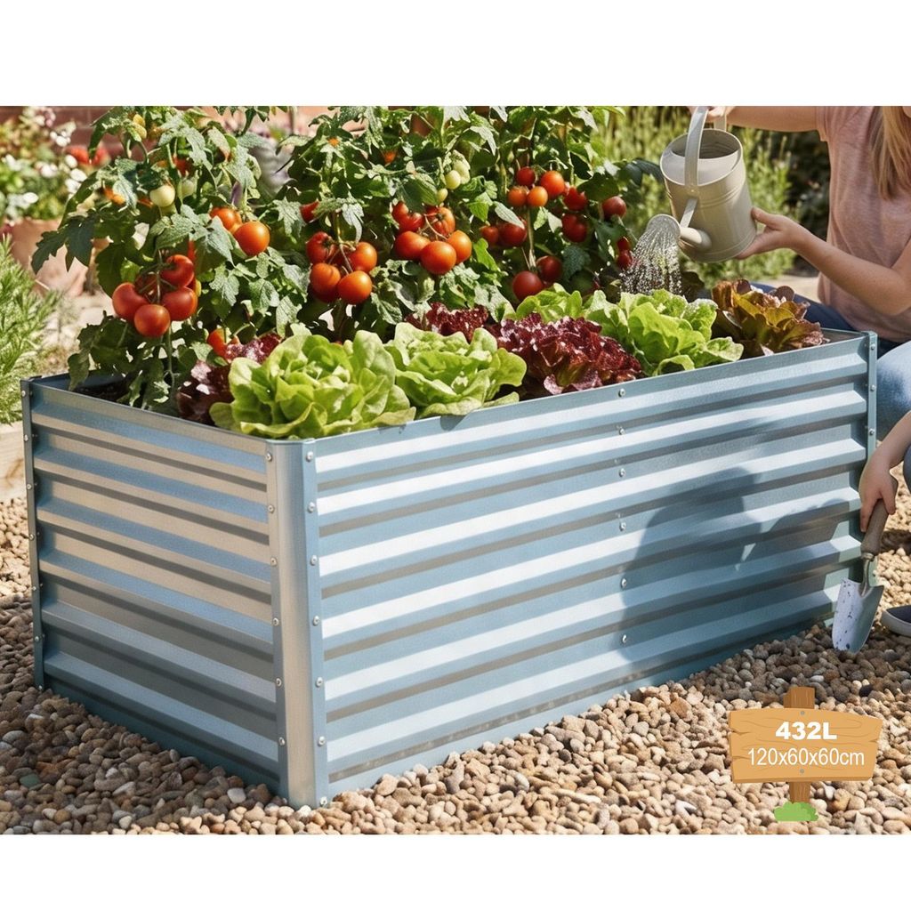 Verdego Hochbeet 120X60X60cm, Rechteckig, Aus Verzinktem Produktbild 