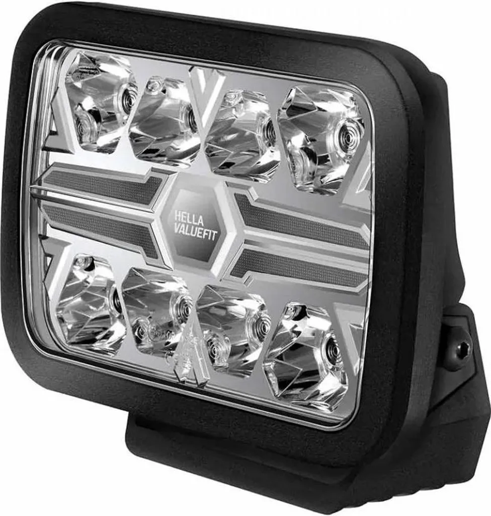 Phares avant LED 24V universels HELLA pour engins de chantier et TP