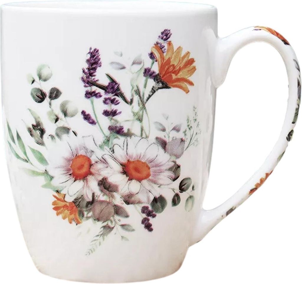 DAISY Porzellanbecher mit Ohr 350 ml für Tee Kaffee