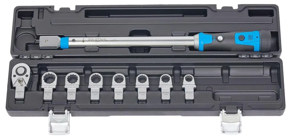 Clé dynamométrique 40-200 Nm avec cliquet 1/2 et 7 embouts - 3