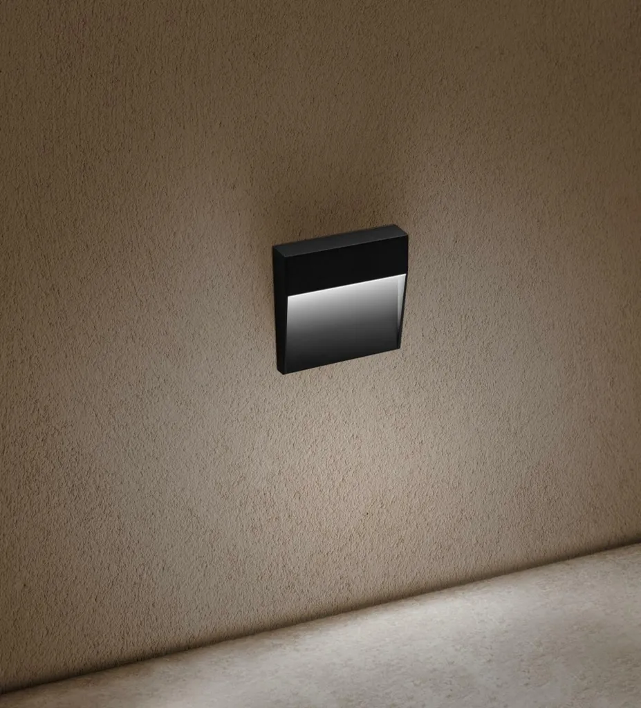 CENTURY PASEO QUADRATO Applique Extérieure LED Noire 4W 4000K IP54