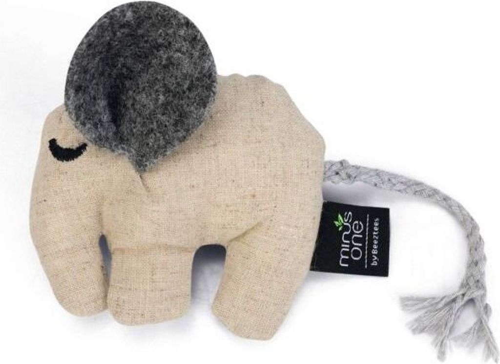 Beeztees Minus One Elefant Do – Katzenspielzeug – Crème – 9,5x8,5x2,5 cm