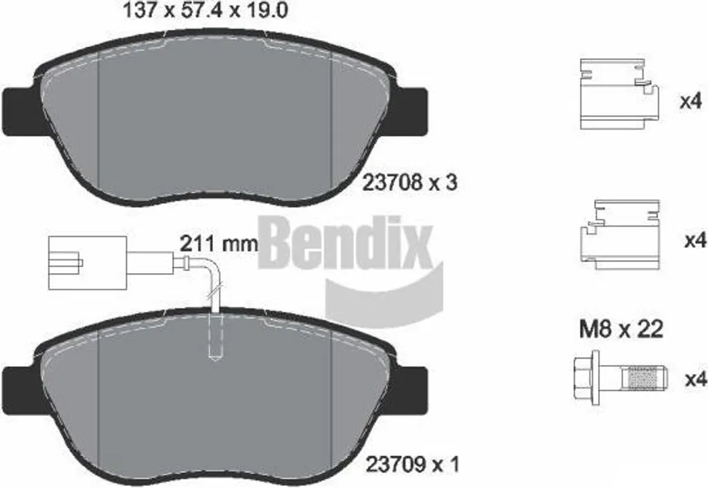 Stop aux Freinages Longs : Plaquettes de Frein OE 77365623 Fiat 500C