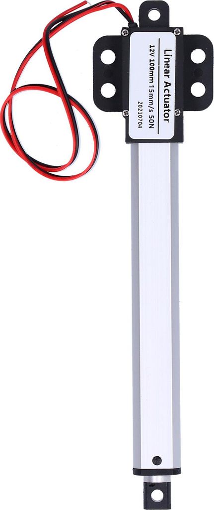 Linearantrieb 100 mm, 12 V Eingangsspannung, rauscharm, Kurzschlussschutz, Mini-Elektro-Linearantrieb