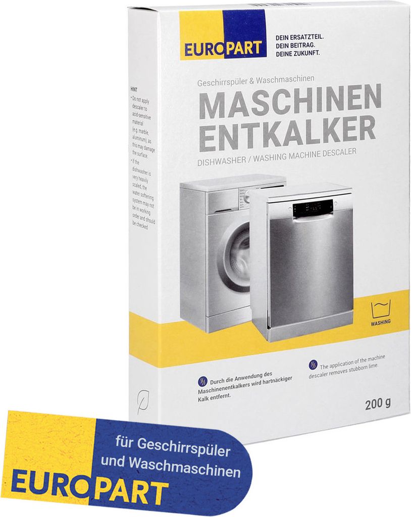 easyPART passend für 10083653 Küppersbusch Maschinenentkalker für Waschmaschine Geschirrspüler 200g