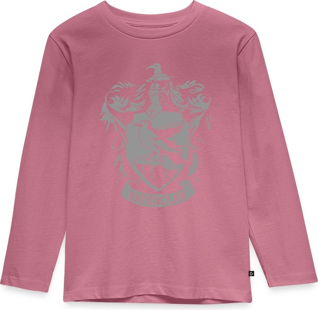 Spreadshirt Harry Potter Ravenclaw Wappen Kinder Premium Langarmshirt, 110/116 (4 Jahre), Mauve