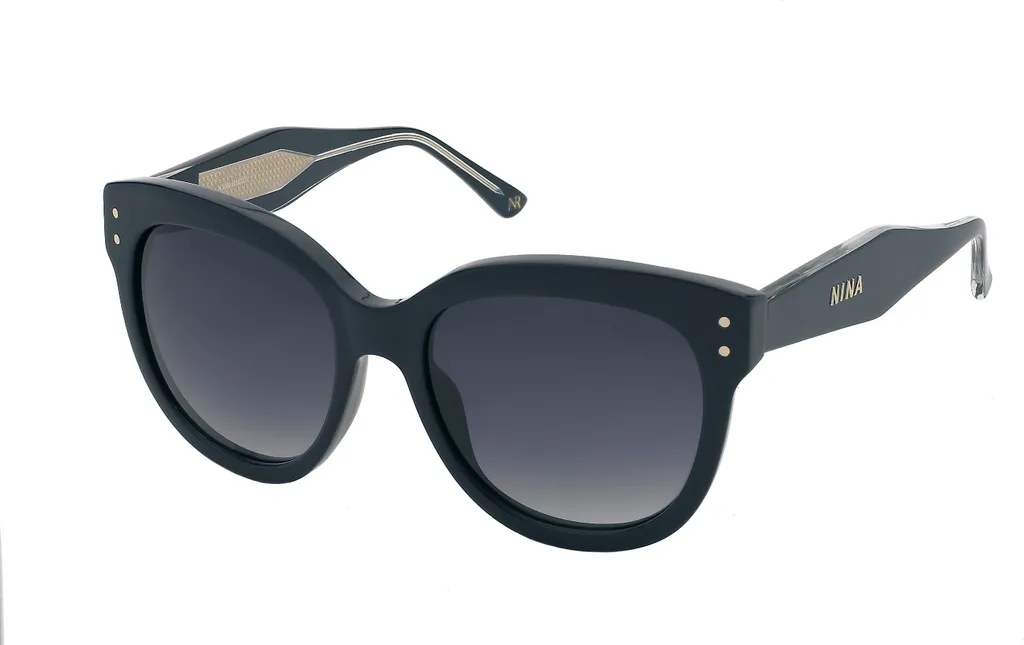 Lunettes de soleil Nina Ricci SNR324 bleues contre l'éblouissement chic