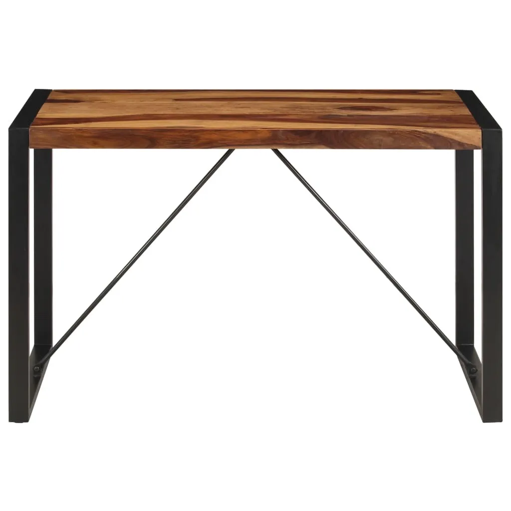 Table à manger gain de place 120x60 en bois massif pour petit appartement