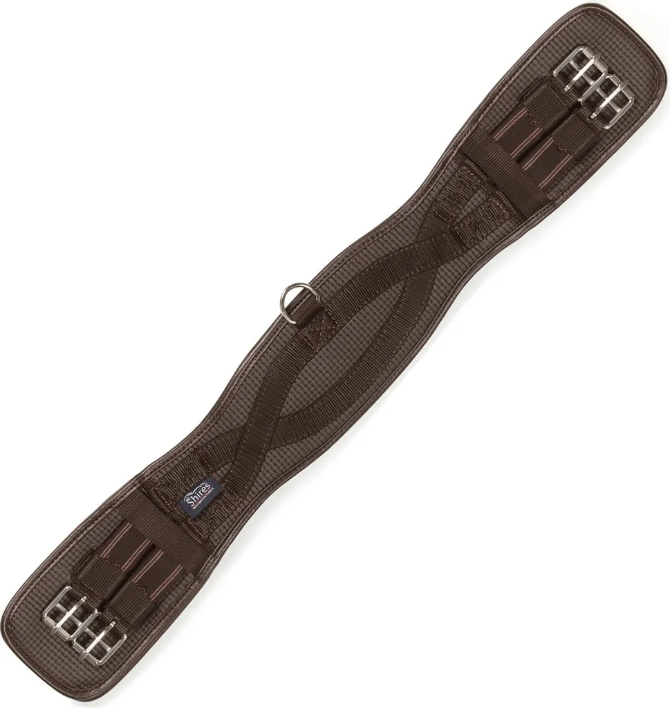 Sangle dressage élastique marron 76,2 cm Shires pour confort cheval