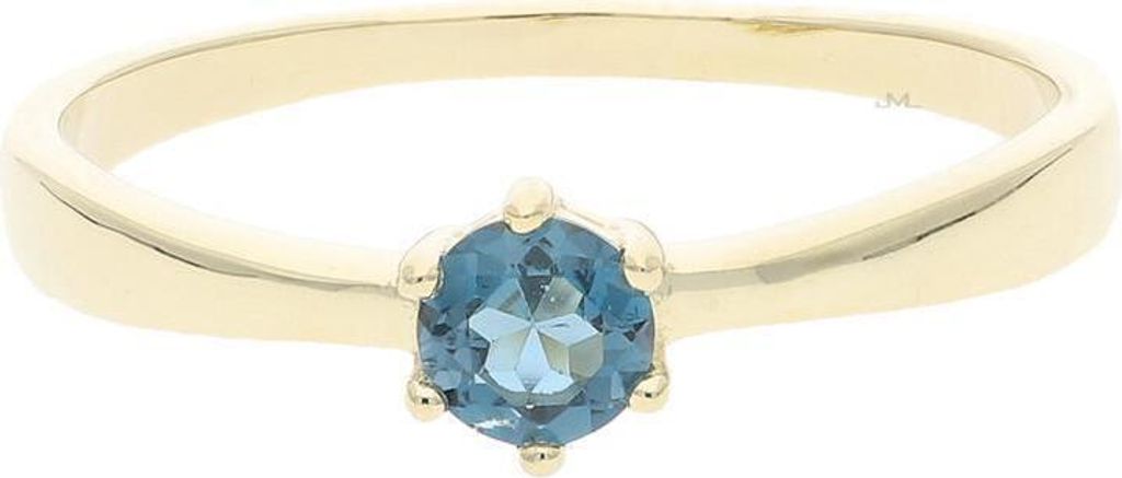 JuwelmaLux Ring 333/000 (8 Karat) Gold echter Blautopas London Blue JL39-07-0451 54