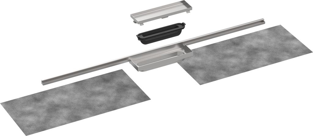 hansgrohe RainDrain Minimalistic Fertigset Duschrinne 1200, 56223000