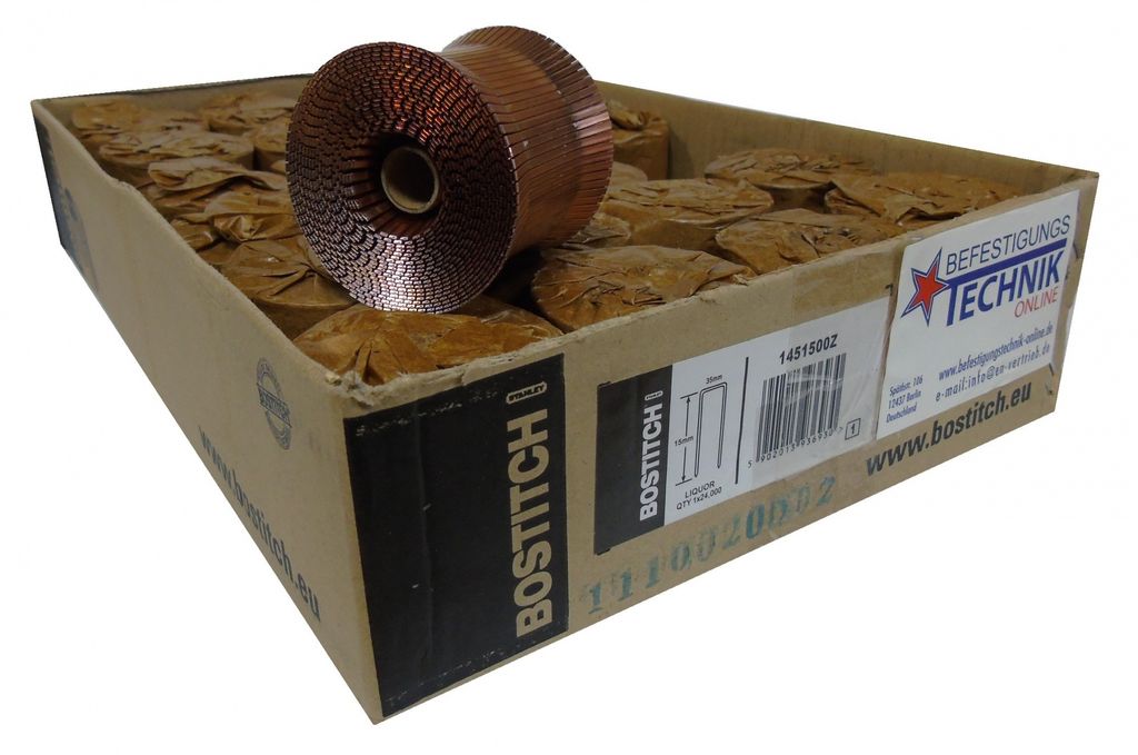 Bostitch AR1-5/8 35x15mm Coil Kartonklammer Klammer RAB-19-E BeA Packfix Coil CT IC 1823 KL-90 24M B