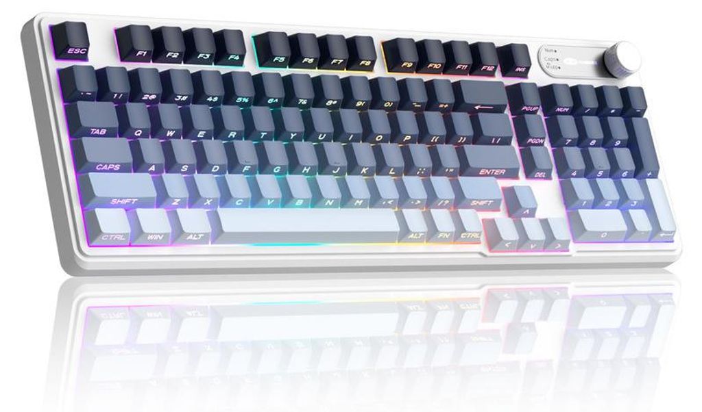 95% Gaming Tastatur RGB kabellos & kabelgebunden, 98 Tasten Produktbild 