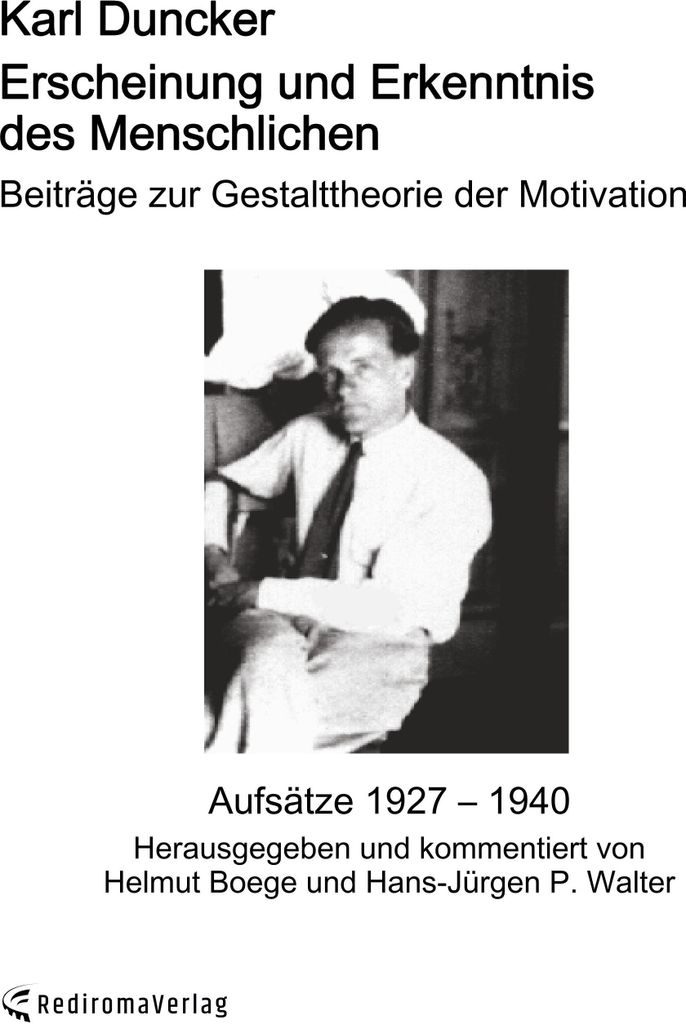 Erscheinung und Erkenntnis des Menschlichen (Autor: Karl Duncker)