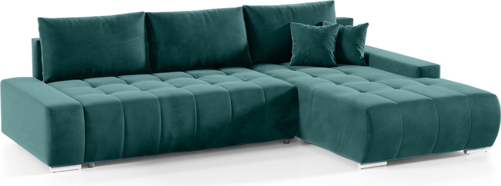 FEDVE Ecksofa Eckcouch DHAKA L Form Sofa mit Schlaffunktion Produktbild 