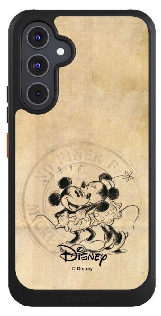 NIVOCASE Hülle für Samsung Galaxy A54 5G Handyhülle NIVOcore Case Schwarz Mickey Mouse Minnie Mouse Vintage