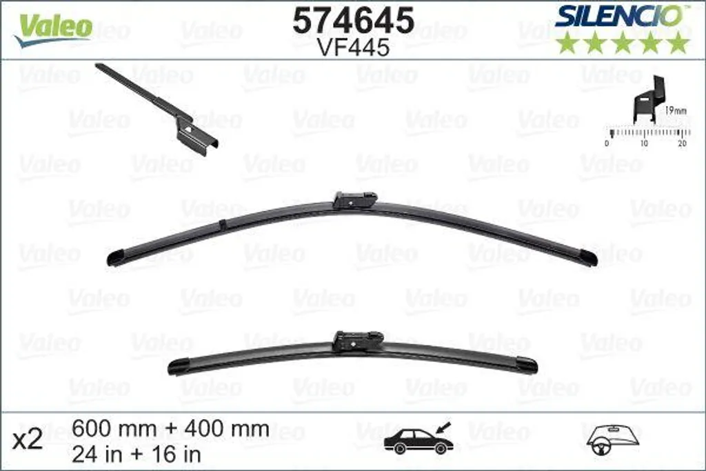 Fini les traces sur le pare-brise avec le balai Valeo 574645 OE VAG