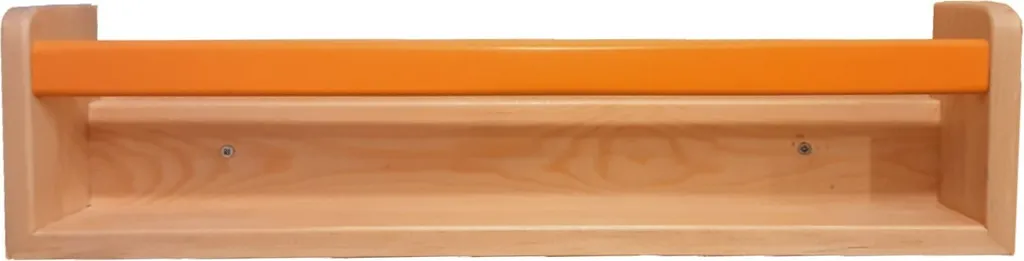 Étagère Murale Incassable en Pierre Orange - Rangement Durable de 56cm