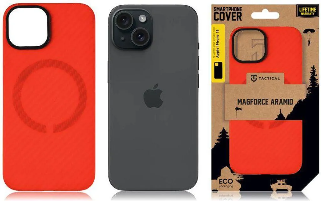 Coque iPhone 14 MagSafe incassable en Aramide pour usage intensif Red