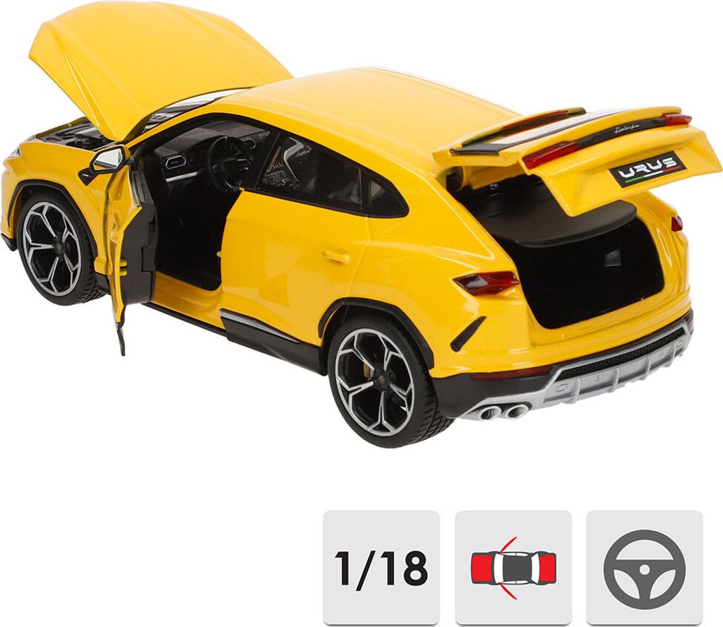 Bburago 18-11042Y - Modellauto - Lamborghini Urus (gelb, Produktbild 15