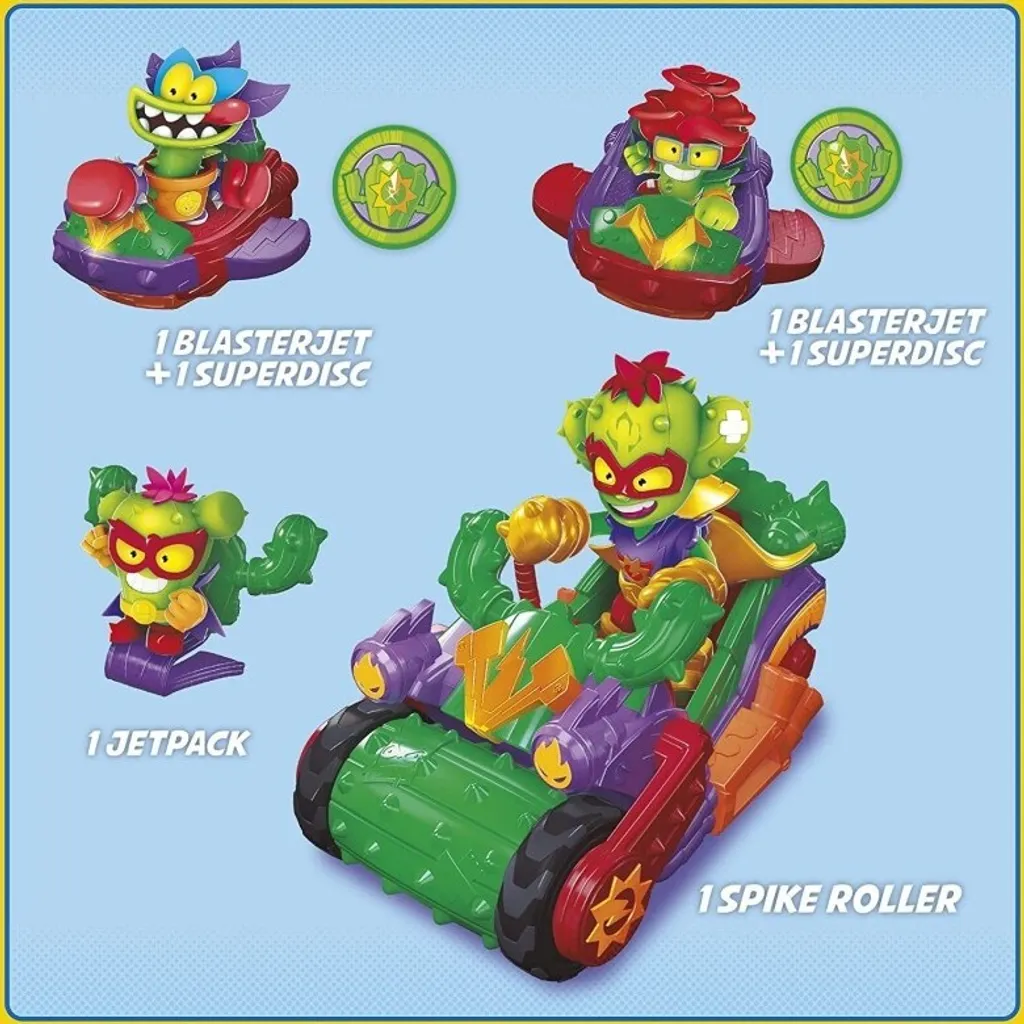 Superthings Kazoom Kids Spike Roller - Véhicule de Combat avec Figurine - 4