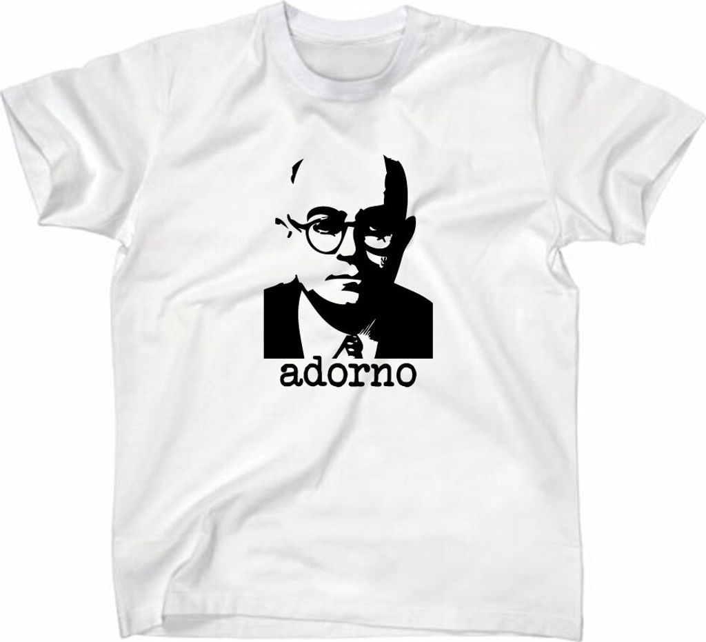 Styletex23 T-Shirt Theodor W Adorno, weiss, M
