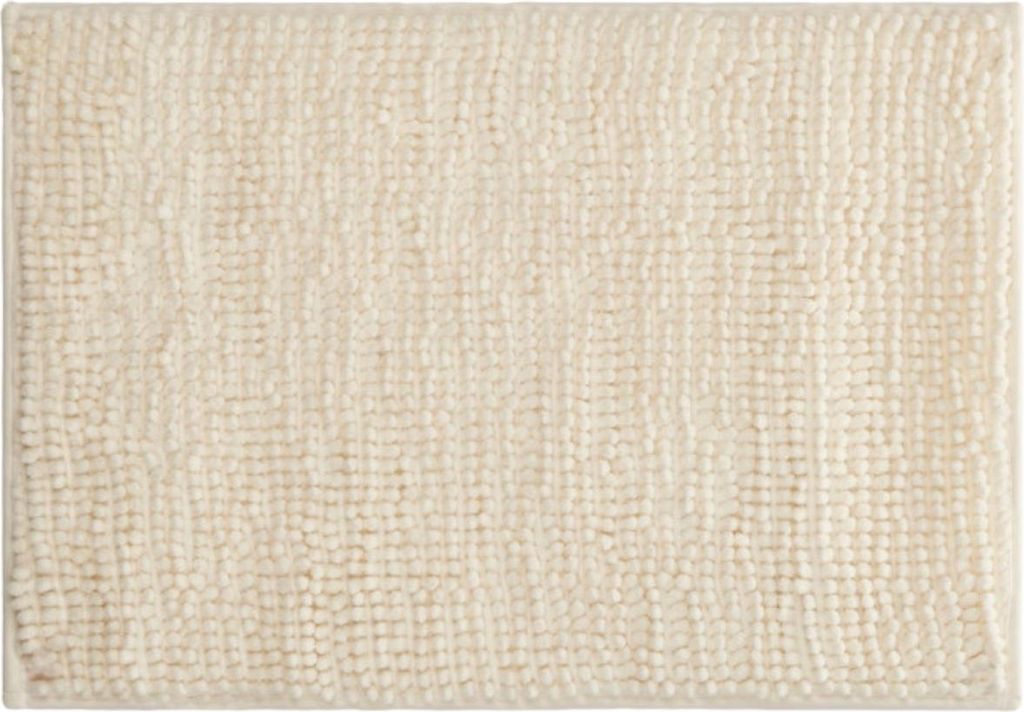 BBERILO | Badezimmerteppich - Badematte - creme - 60 x 40 cm - Schnelltrocknend - Saugfähig