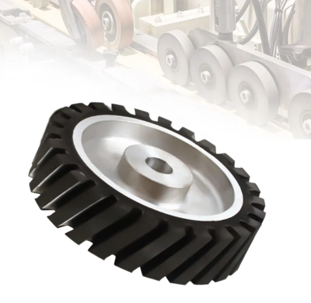 Roue de contact en caoutchouc pour ponceuse à bande - Largeur de 5 cm - 4