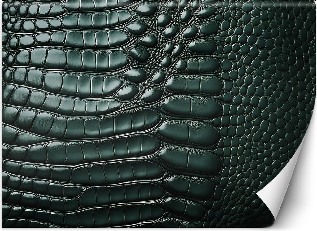Vlies fototapete Schlangenhaut grün 400x280 cm Feeby Grün inkl. Kleber einfache Montage