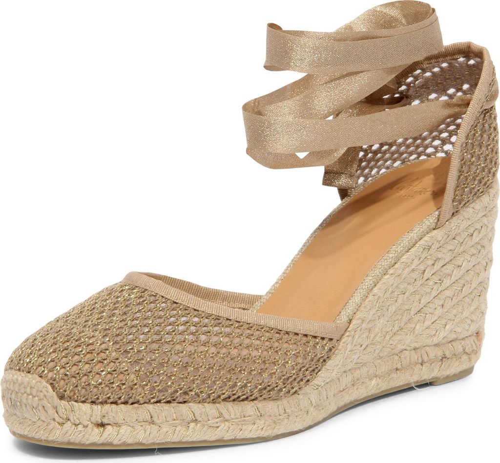 I0908 espadrillas zeppa donna CASTAÑER CORAL Frau Polyester Schuhe