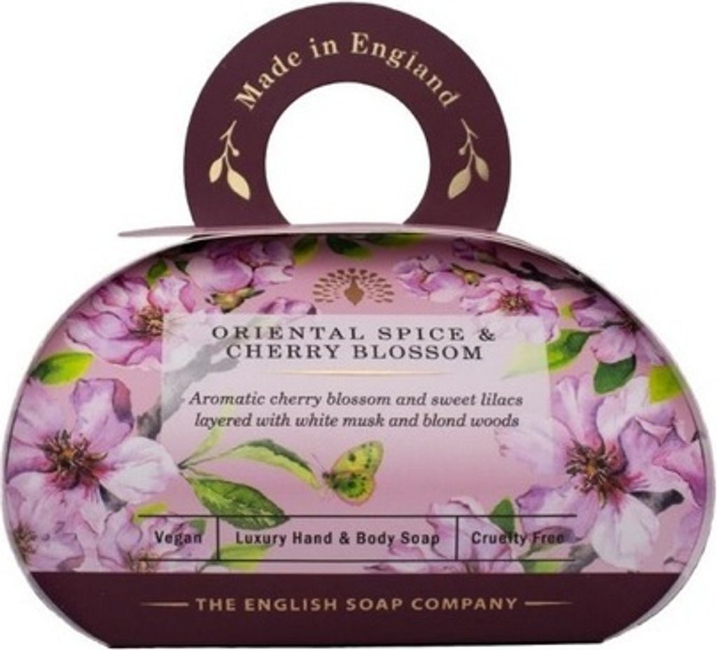 The English soap Company, Oriental Spice & Cherry Blossom.feste Seife 260 g